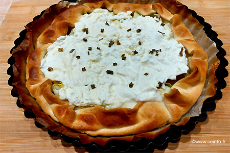 Recette Tarte à l'ancienne courgette et burrata 