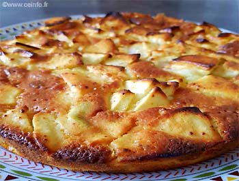 Recette Moelleux aux pommes 