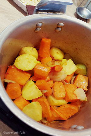 Recette Soupe veloutée à la patate douce 