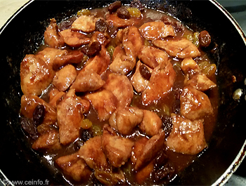 Recette Poulet à la cannelle 