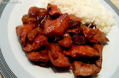 Recette Poulet à la cannelle 