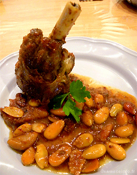 Recette Souris d'agneau sauce figues et amandes 