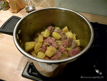 Recette Ragoût de boeuf aux pommes terre 