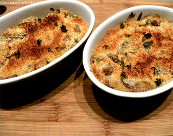 Recette Cassolettes de coquilles St-Jacques au gratin [Recette facile] 