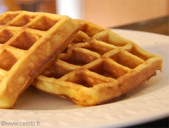 Recette Gaufres façon fête foraine 