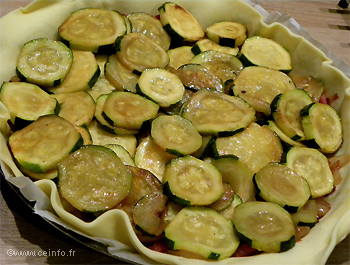 Recette Tarte aux courgettes 