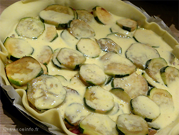 Recette Tarte aux courgettes 