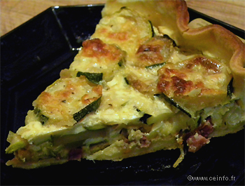 Recette Tarte aux courgettes 