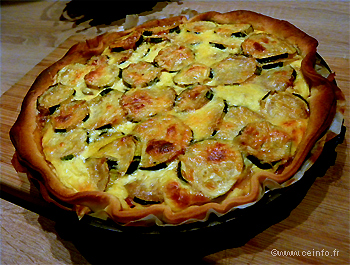 Recette Tarte aux courgettes 