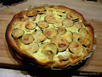 Recette Tarte aux courgettes 