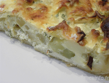 Recette Tarte (ou quiche) aux courgettes et boursin [Très facile] 