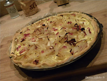 Recette Tarte aux oignons et Mascarpone 