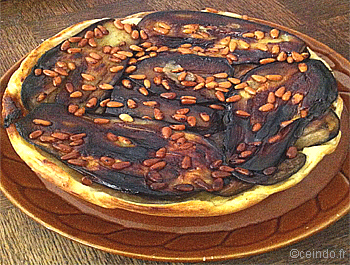 Recette Tarte tatin aux aubergines - Recette  [facile] 