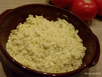 Recette Crumble tomates et chèvre frais 