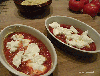 Recette Crumble tomates et chèvre frais 