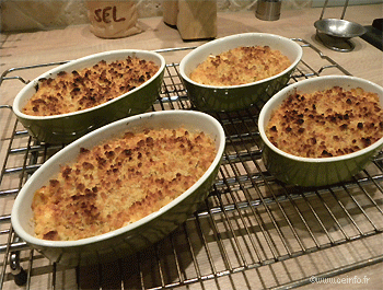 Recette Crumble tomates et chèvre frais 