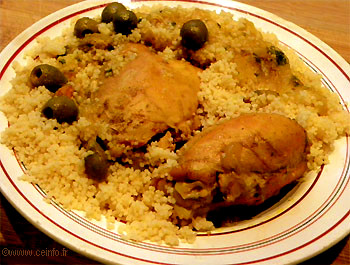 Recette Tajine de poulet aux olives et citron confit 