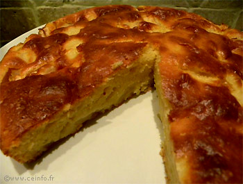 Recette Gâteau aux pommes à la crème fraîche 