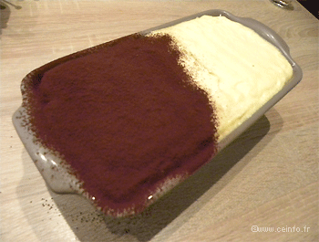 Recette Tiramisu sans café (vanille, chocolat rhum) 