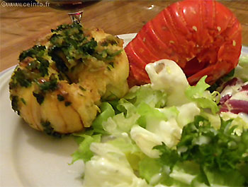 Recette Queue de langouste décortiquée poêlée 