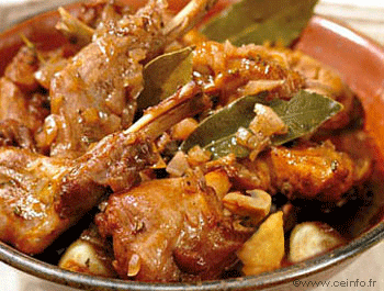 Recette Lapin chasseur et ses pommes de terre 