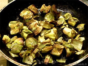 Recette Artichauts violets poêlés 