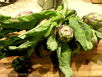 Recette Artichauts violets poêlés 