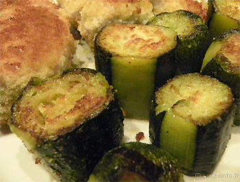 Recette Bûches de courgettes poêlées [Recette light] 