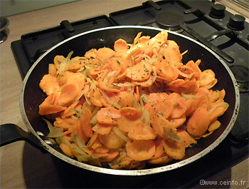 Recette Paupiettes de poulet aux carottes sautées 
