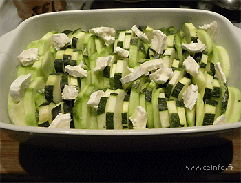 Recette Tian de courgettes gratiné 