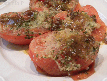 Recette Tomates à la Provençales - Recette [Niveau facile] 