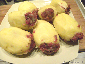 Recette Pommes de terre farcies [recette facile] 