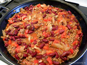 Recette Chili con carne 