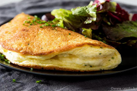 Recette Omelette soufflée 