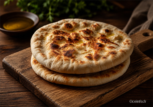 Pain à la poêle sans four et sans pousse Recette Pain à la poêle sans four et sans pousse
