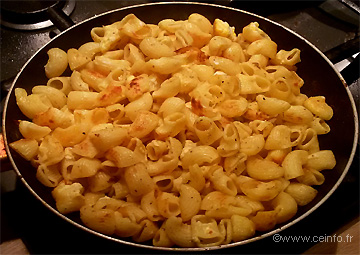 Recette Pâtes poêlées 