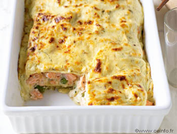 Recette Lasagnes au saumon et poireaux 