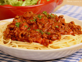 Recette Spaghettis à la Bolognaise 