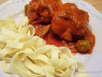 Recette Paupiettes de veaux en sauce tomate et oignons [recette facile] 