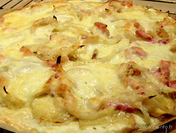 Recette La pizza montagnarde - Pizza blanche 