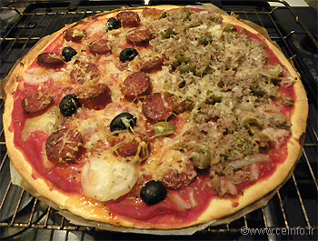 Recette Pizza au chorizo 