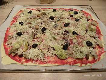 Recette Pizza aux haricots rouges 