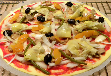 Recette Pizza saisonnière 