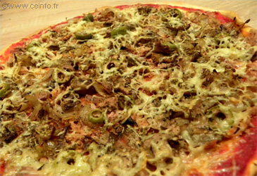 Recette Pizza au thon 