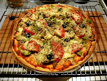 Recette Pizza végétarienne 