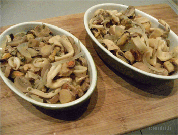 Recette Cassolette de fruits de mer et sa sauce blanche aux champignons - [Recette facile] 