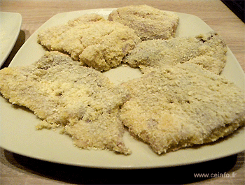 Filets De Lieu Noir Panes Les Poissons En Filets