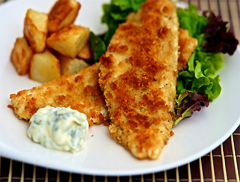 Recette Filets de merlan panés 