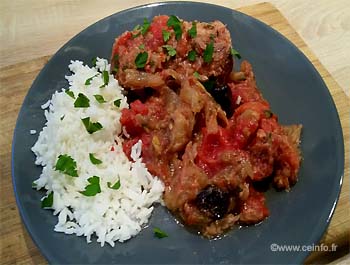 Recette Roussette aux tomates et céleris (saumonette) 