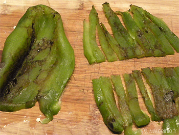 Recette Émincé de bœuf aux poivrons verts et oignons 